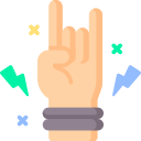 Rock-n-Roll muziek draaien